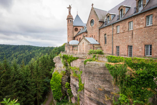 Mont Sainte-Odile et chateau de Hohenbourg en Alsace, Grand Est, France