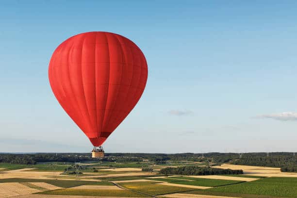paysages alsaciens en montgolfiere